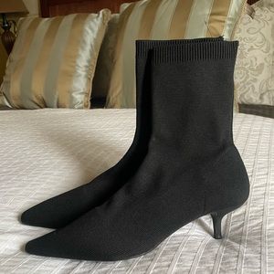 Zara kitten heel ankle sock boots